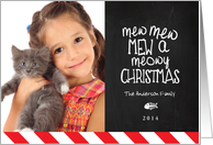 Mewy Christmas Holiday Photo Card