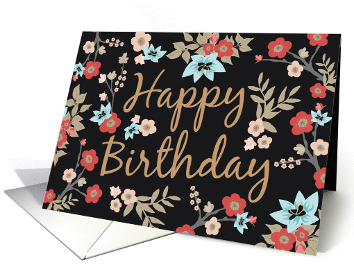 Kimono Print Birthday card (1281766)