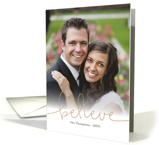 Believe Holiday Photo card (1544606)