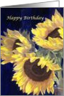 Yellow Sunflowers Birthday Card