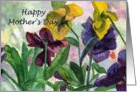 Purple Pansy Mother’s Day Card