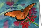 Butterfly Floral Sympathy Card