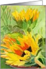 Yellow Sunflowers Floral General Birthday card