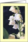 Lily of the Valley Floral blank note card