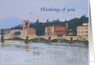 Florence Landscape Italy Thinking of you Card