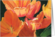 Orange Tulips Note Card