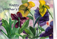 Purple Pansy Mother’s Day Card