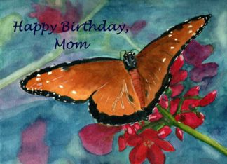 Butterfly Floral Mom...