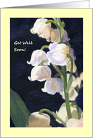 Lily of the Valley Floral Get Well Soon card
