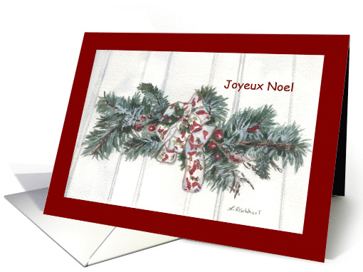 Christmas Joyeux Noel Holiday Balsam decoration card (1541502)