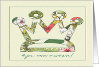 Corona Thank You Card with a Crown Decorated with Tropical Flowers card