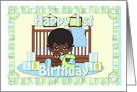 Happy First Birthday Boy Card