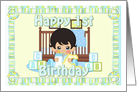 Happy First Birthday Boy Card 2 card