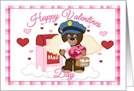 Cupid Bear Valentine Carrier card