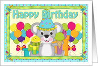 Birthday Mouse Boy Card