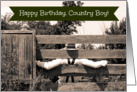 For Dad’s Birthday -- Country Theme card