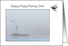 Happy Father’s Day Dad -- Fishing in the Fog card