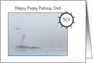 Happy 50th Birthday Dad -- Fishing in the Fog card