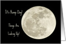 Hump Day Celebration -- Full Moon Against Black Sky card