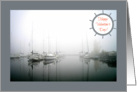 Valentine’s Day - Sailboats in the Fog - Yacht Club card