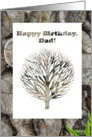 Happy Birthday Dad - Woodpile - Aged Stacked Wood card