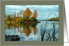 Greetings - From Our Little Corner of the World - Island in Fall card