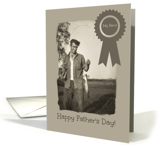 Happy Father's Day -- Vintage Country Fisherman card (1278286)