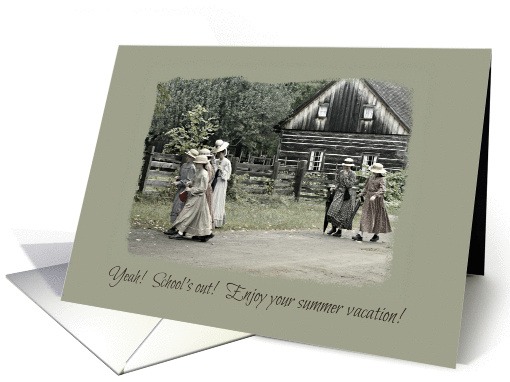 School's Out - Summer Vacation - Girls - Vintage - 1860's... (1355588)