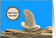 Father’s Day Sailboat Daddy Blue Sky Driftwood Shells card