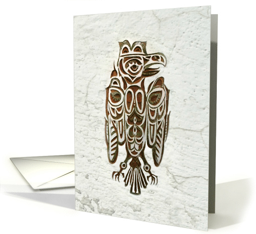 Encouragement to aim high, and be inspired by an eagle's spirit. card
