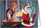 Santa Lost in NYC Interfaith Holiday card