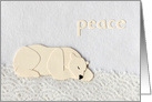 Peaceful New Year & Polar Bear card