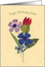 Simple Bouquet to Say Happy Birthday to Mom card