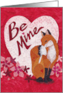 Sweet Valentine Fox for Her card