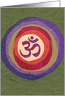 Om for Peace in the New Year card