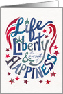 Life, Liberty, Happiness, and Congratulations on US Citizenship card