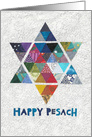 Passover Star of David in Colorful Mosaic card