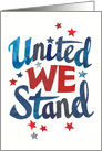 United We Stand on July 4th card