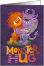 Monster Hugs for Halloween for Kids card