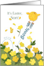 Spring Chick for Easter Wishes to Son card