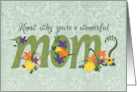 Wonderful Mom Because I Said So Mother’s Day card