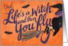 Dad Life’s a Witch Halloween card