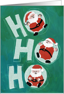 Ho Ho Ho Santa card