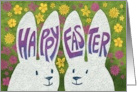 Bunny Ears Wishing You HAPPY EASTER card