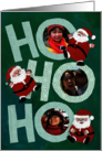 Ho Ho Holiday Santa Custom Photo card