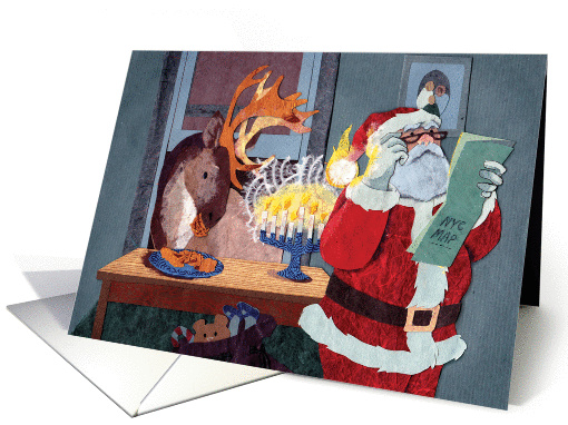 Santa Lost in NYC Interfaith Holiday card (1348558)