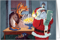 Santa Lost in NYC Interfaith Holiday card