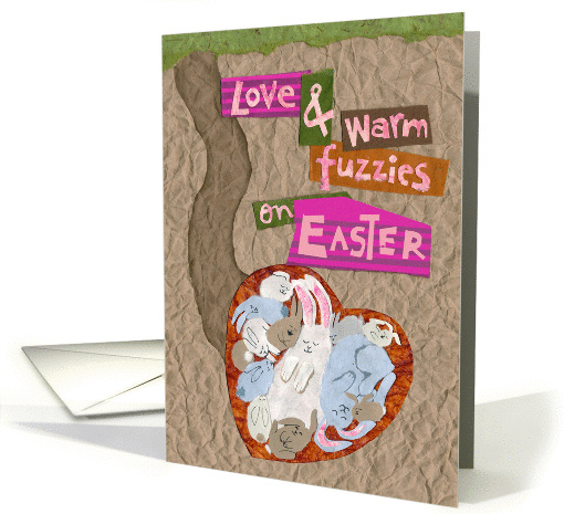 Nest of Warm Fuzzy Bunnies for Easter card (1419180)