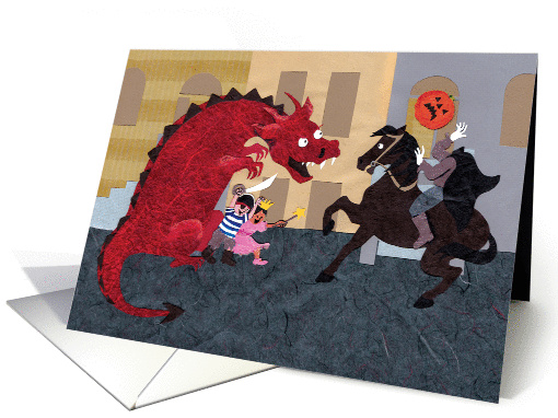 Halloween BOO! from Kids and Dragon to the Headless Horseman card