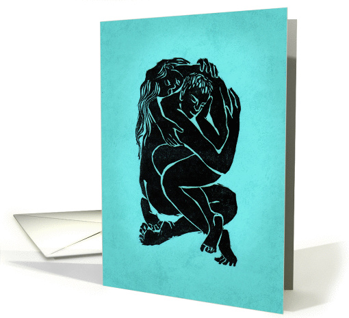 Romantic Embrace for Anniversary Card to Partner card (1453978)